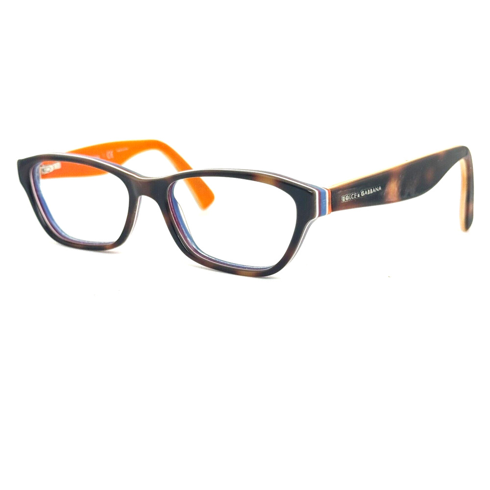 Dolce & Gabbana Eyeglasses Frames DG 3175 2765 Blue Orange Brown 52-16-135‎ H618
